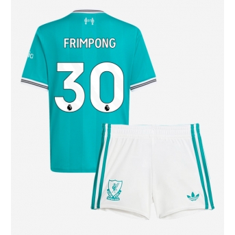 Billige Fotballdrakt Liverpool Jeremie Frimpong #30 Replika Tredjedraktsett Barn 2025-26 Kortermet (med bukser)